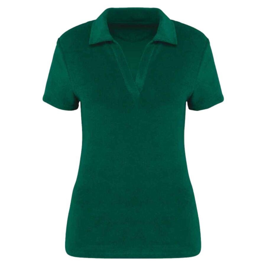 Native Spirit Ladies Terry Towel Polo Shirt Thumbnail
