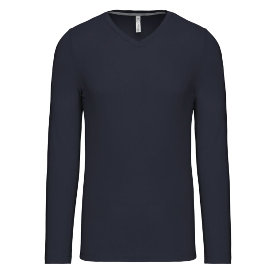 Men's long-sleeved V-neck T-shirt Thumbnail