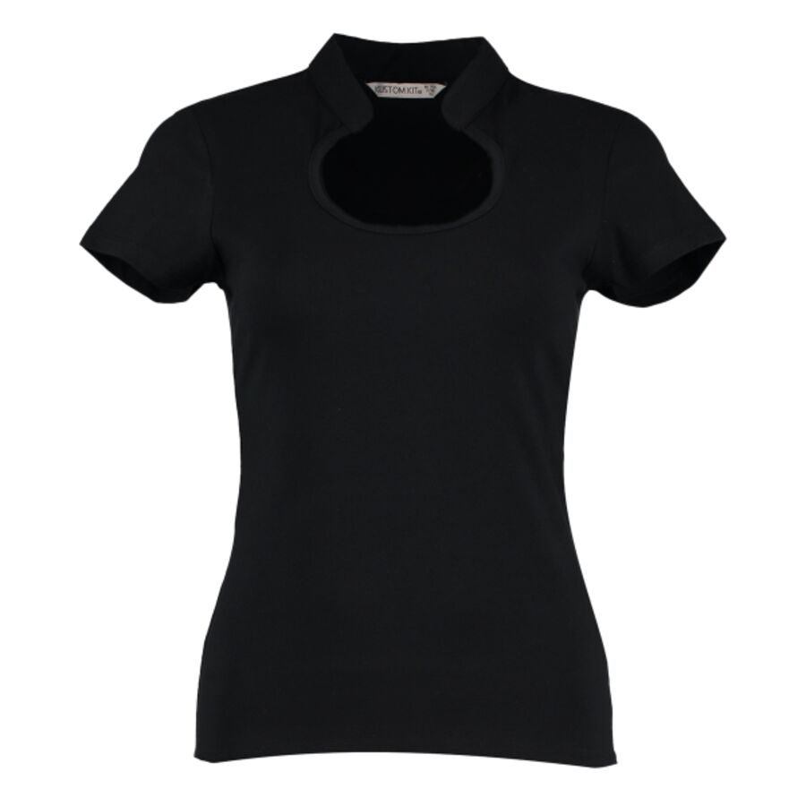 Women's corporate top keyhole neck (regular fit) Thumbnail