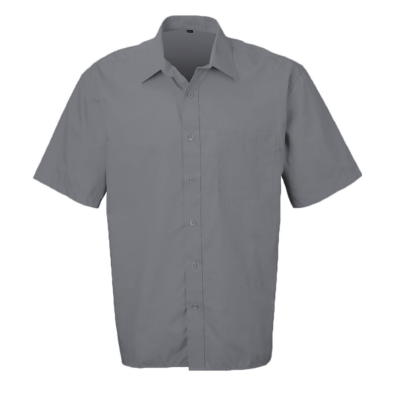 Short sleeve polycotton easycare poplin shirt Thumbnail