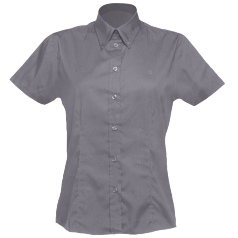 Women's corporate Oxford blouse short-sleeved (tailored fit) Thumbnail