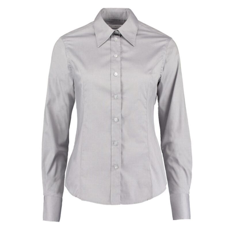 Women's corporate Oxford blouse long-sleeved (tailored fit) Thumbnail