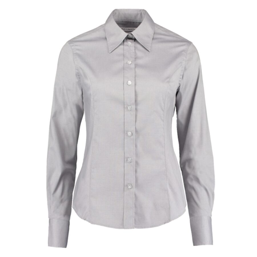 Women's corporate Oxford blouse long-sleeved (tailored fit) Thumbnail
