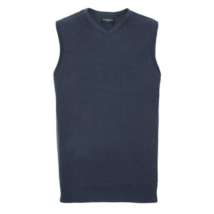 V-neck sleeveless knitted sweater Thumbnail