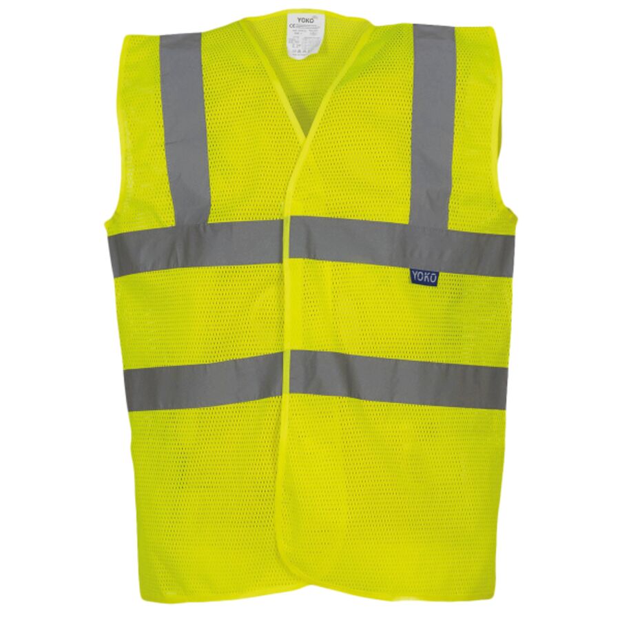 Top cool open mesh 2-band-and-braces waistcoat (HVW120) Thumbnail