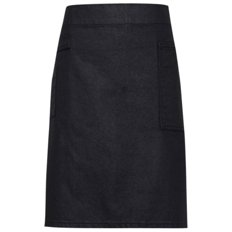 Division waxed-look denim waist apron Thumbnail