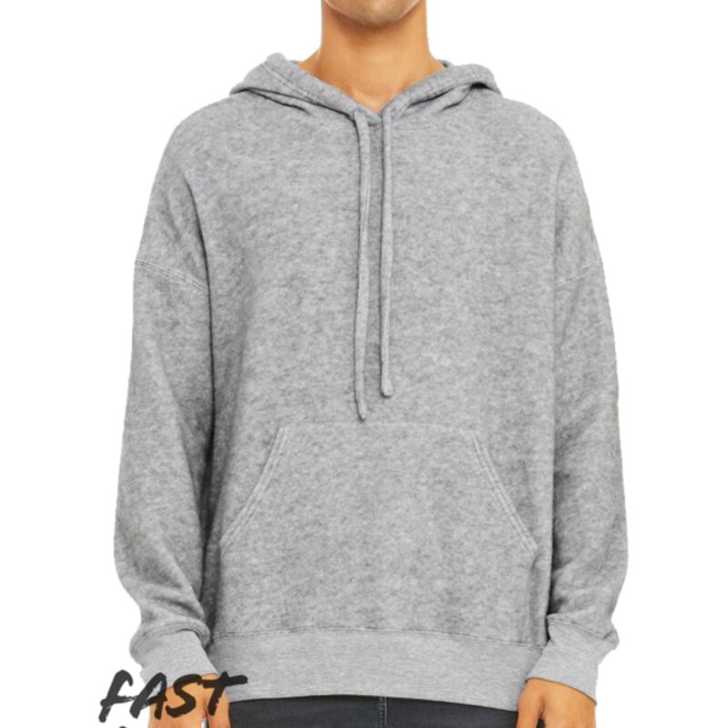 Unisex sueded fleece pullover hoodie Thumbnail