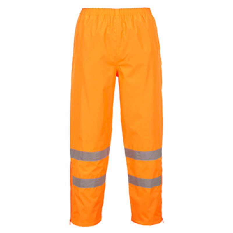 Hi-Vis Breathable Rain Trousers Orange Thumbnail