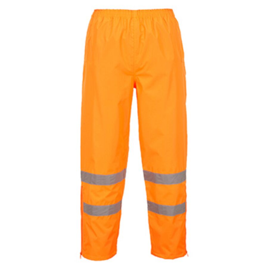 Hi-Vis Breathable Rain Trousers Orange Thumbnail
