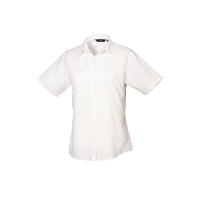 Women's short sleeve poplin blouse Thumbnail